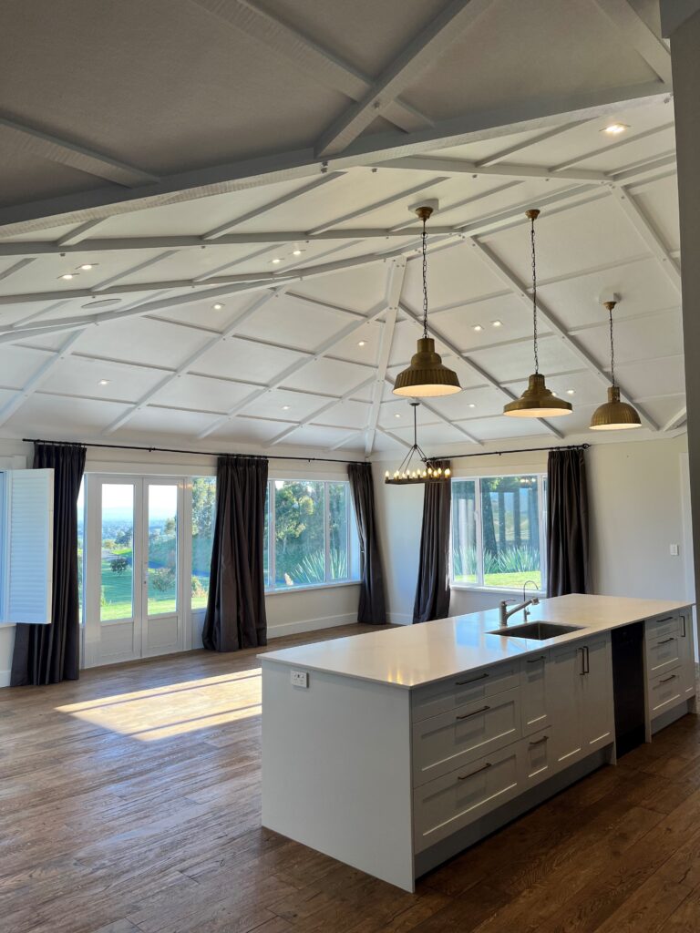 Residential electrical services in Hawke’s Bay by Alba Electrical electrician installing lighting