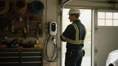 Professional EV charger installation at a modern home in New Zealand.
