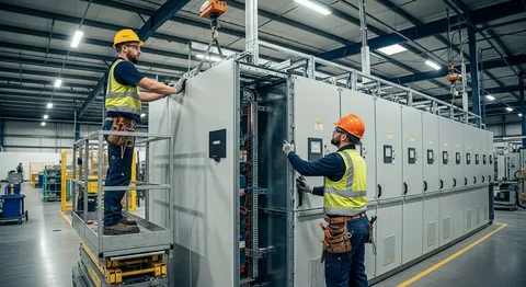 Commercial electrician providing electrical services to a business in Hawke’s Bay