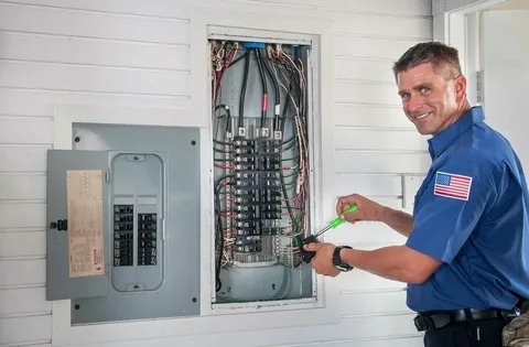 Electrician Hawke’s Bay inspecting an electrical system at a Hawke’s Bay property