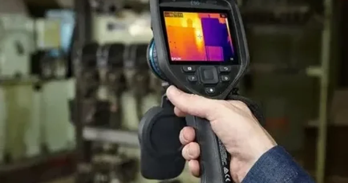 Infrared thermography camera inspecting electrical equipment in Hawke's Bay